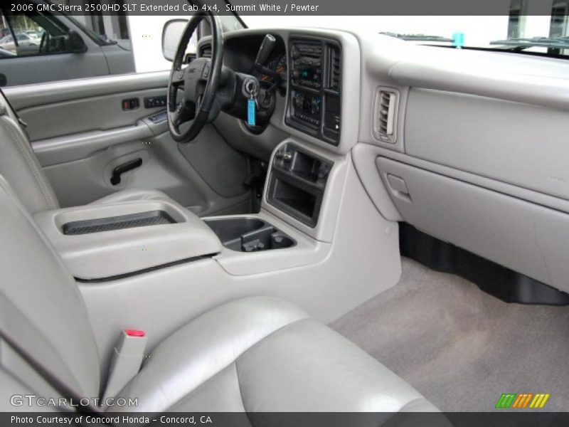 Summit White / Pewter 2006 GMC Sierra 2500HD SLT Extended Cab 4x4