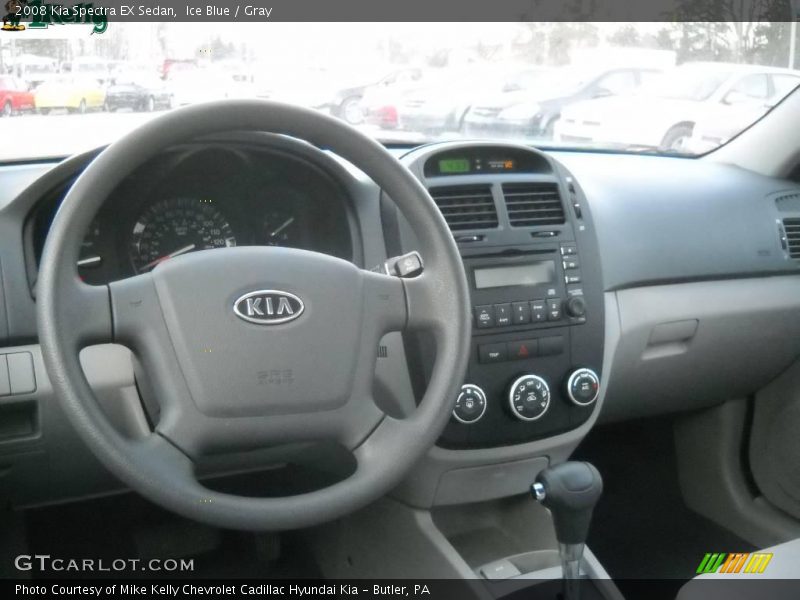 Ice Blue / Gray 2008 Kia Spectra EX Sedan