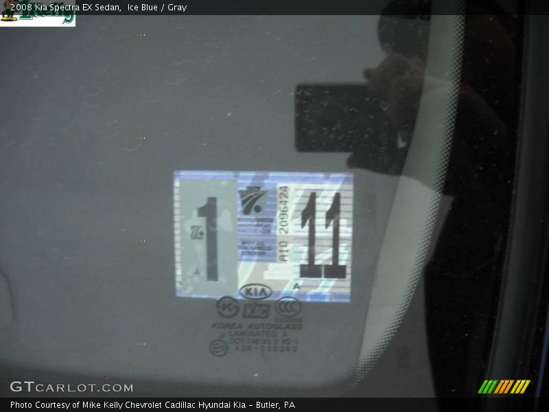 Ice Blue / Gray 2008 Kia Spectra EX Sedan