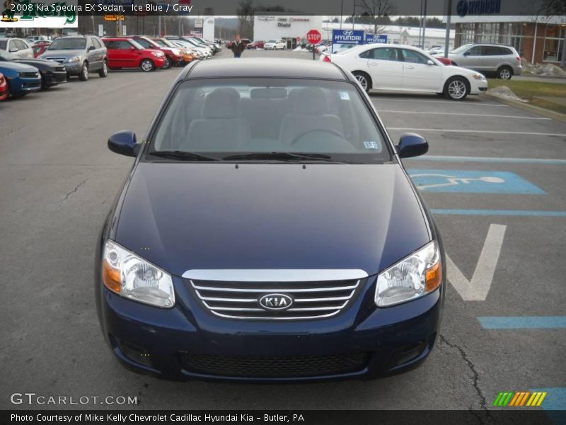 Ice Blue / Gray 2008 Kia Spectra EX Sedan