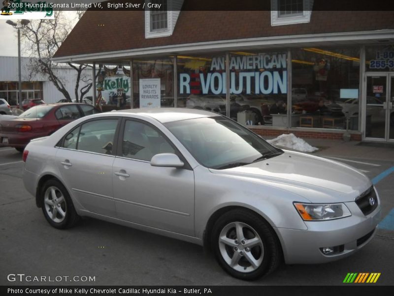 Bright Silver / Gray 2008 Hyundai Sonata Limited V6