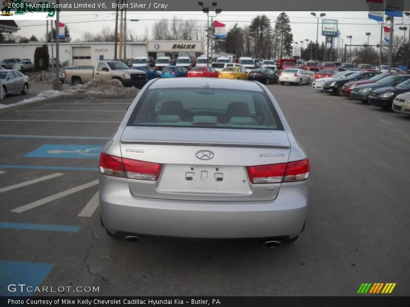 Bright Silver / Gray 2008 Hyundai Sonata Limited V6