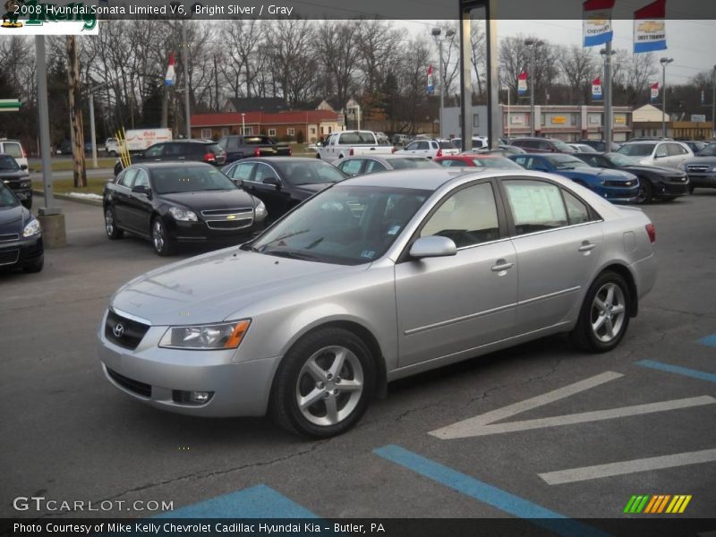 Bright Silver / Gray 2008 Hyundai Sonata Limited V6