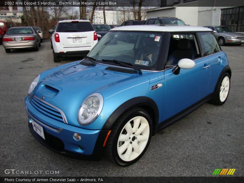 Electric Blue Metallic / Lapis Blue 2002 Mini Cooper S Hardtop