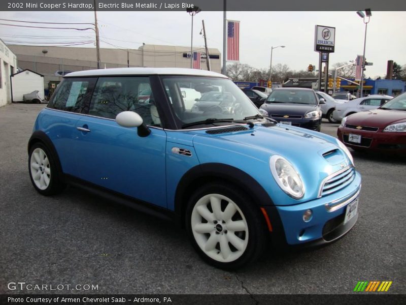 Electric Blue Metallic / Lapis Blue 2002 Mini Cooper S Hardtop