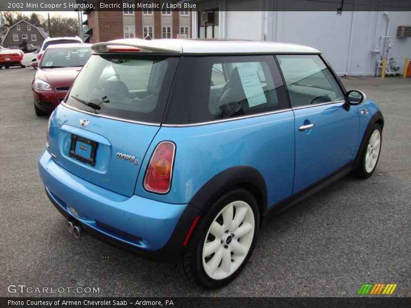 Electric Blue Metallic / Lapis Blue 2002 Mini Cooper S Hardtop