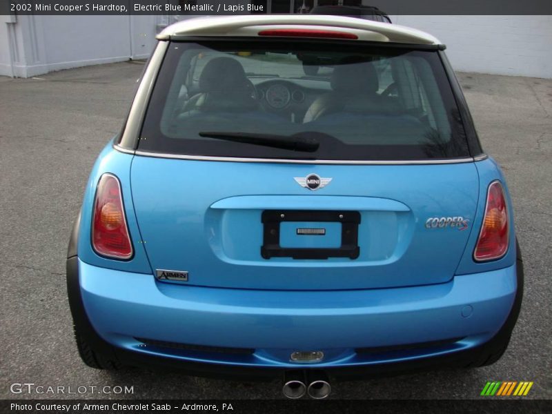 Electric Blue Metallic / Lapis Blue 2002 Mini Cooper S Hardtop