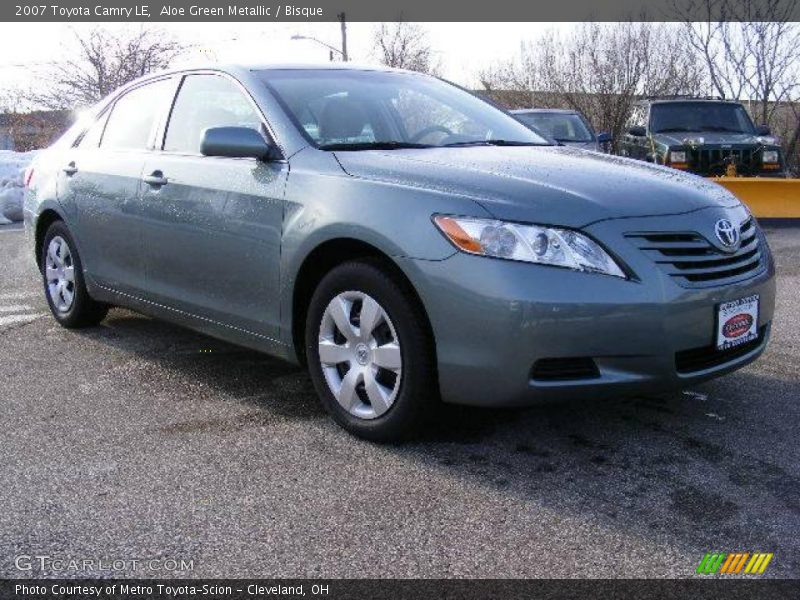 Aloe Green Metallic / Bisque 2007 Toyota Camry LE