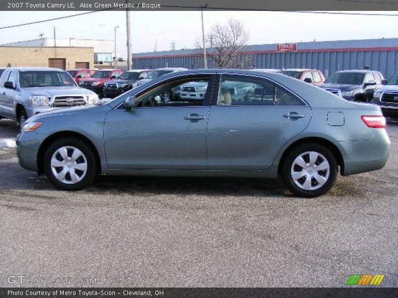 Aloe Green Metallic / Bisque 2007 Toyota Camry LE