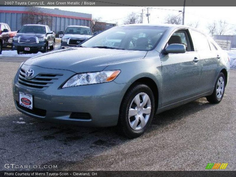 Aloe Green Metallic / Bisque 2007 Toyota Camry LE