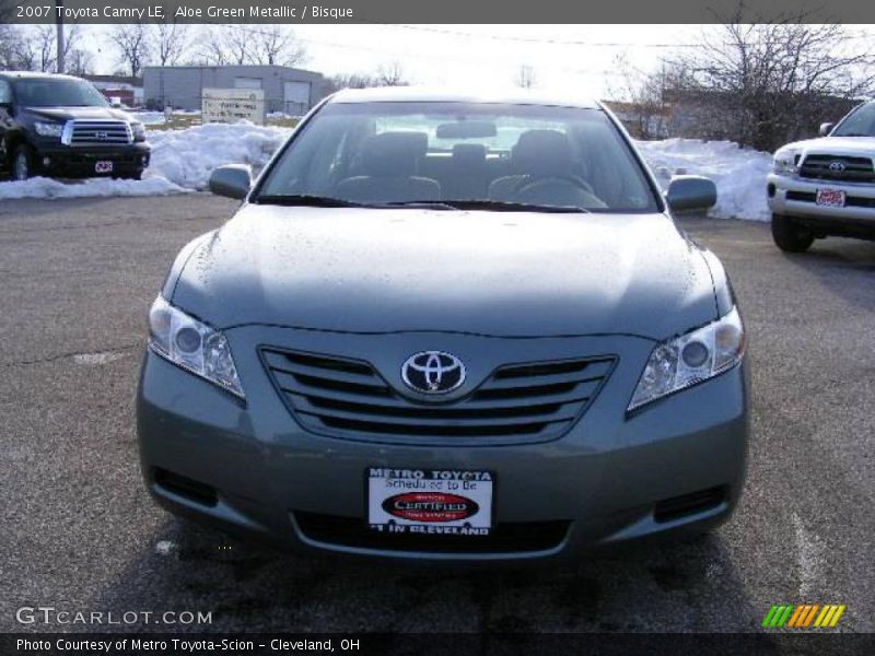 Aloe Green Metallic / Bisque 2007 Toyota Camry LE