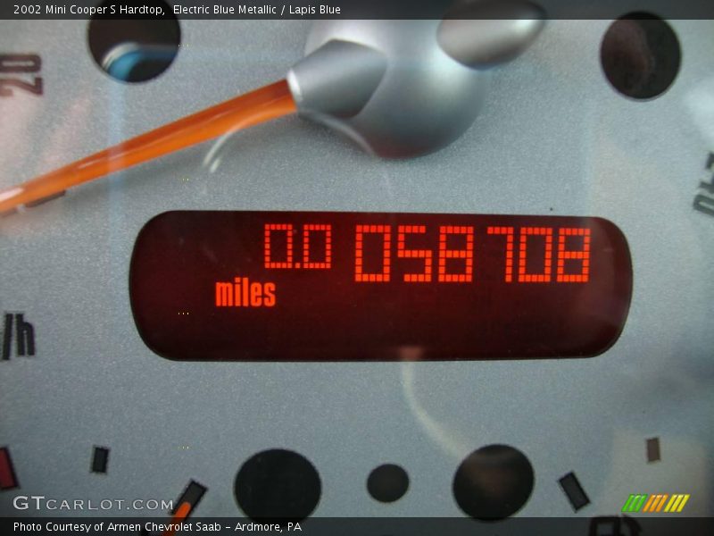 Electric Blue Metallic / Lapis Blue 2002 Mini Cooper S Hardtop