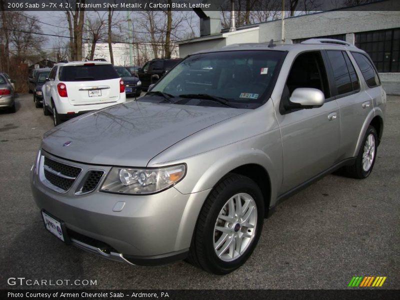 Titanium Silver Metallic / Carbon Black Leather 2006 Saab 9-7X 4.2i