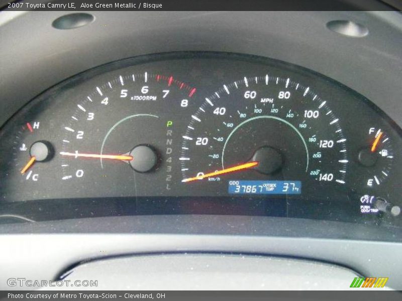 Aloe Green Metallic / Bisque 2007 Toyota Camry LE