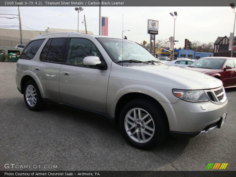 Titanium Silver Metallic / Carbon Black Leather 2006 Saab 9-7X 4.2i