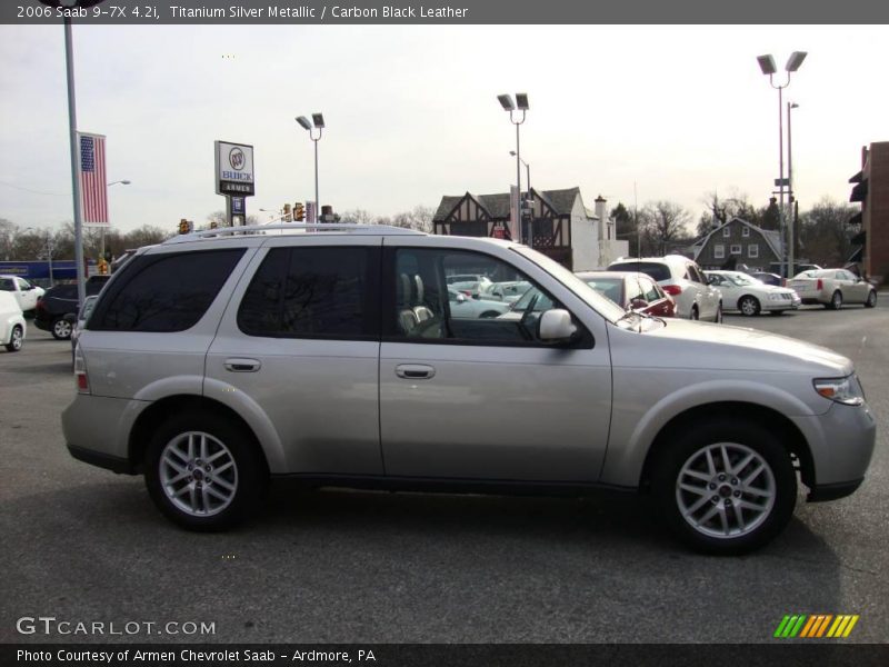 Titanium Silver Metallic / Carbon Black Leather 2006 Saab 9-7X 4.2i