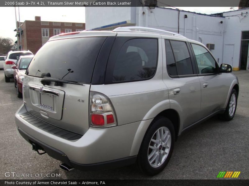 Titanium Silver Metallic / Carbon Black Leather 2006 Saab 9-7X 4.2i