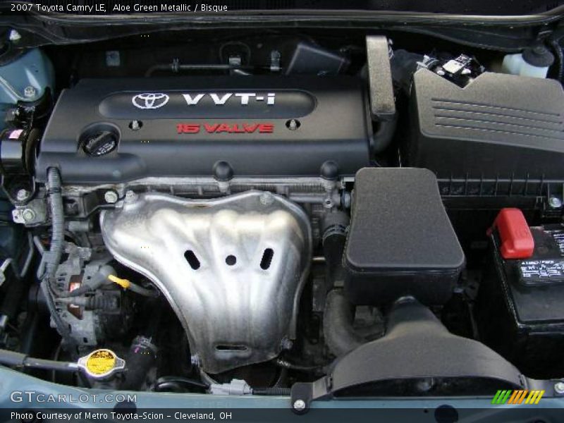 Aloe Green Metallic / Bisque 2007 Toyota Camry LE