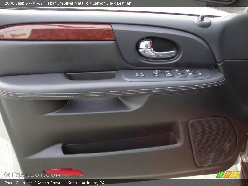Titanium Silver Metallic / Carbon Black Leather 2006 Saab 9-7X 4.2i