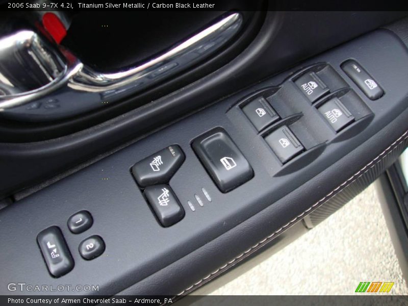 Titanium Silver Metallic / Carbon Black Leather 2006 Saab 9-7X 4.2i
