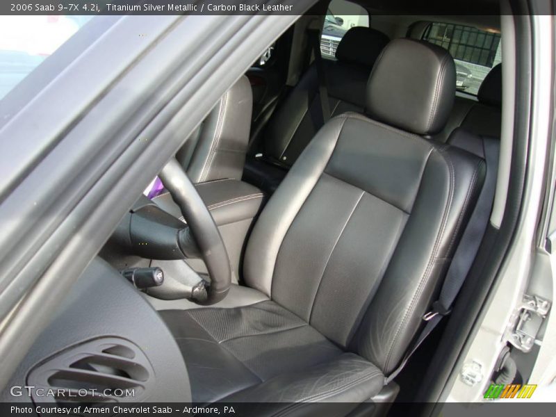 Titanium Silver Metallic / Carbon Black Leather 2006 Saab 9-7X 4.2i