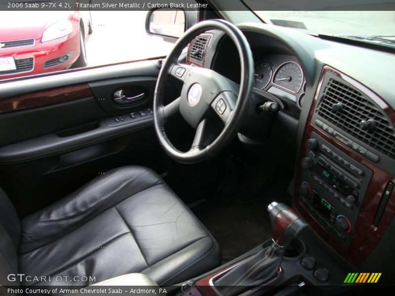 Titanium Silver Metallic / Carbon Black Leather 2006 Saab 9-7X 4.2i