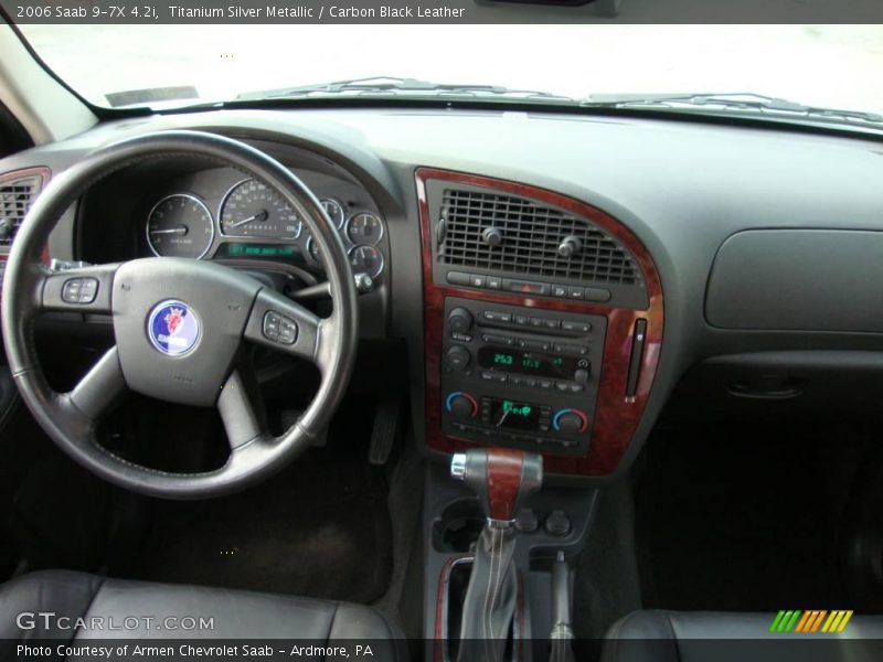 Titanium Silver Metallic / Carbon Black Leather 2006 Saab 9-7X 4.2i