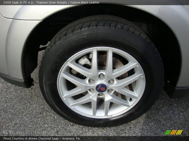 Titanium Silver Metallic / Carbon Black Leather 2006 Saab 9-7X 4.2i