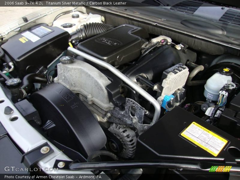 Titanium Silver Metallic / Carbon Black Leather 2006 Saab 9-7X 4.2i
