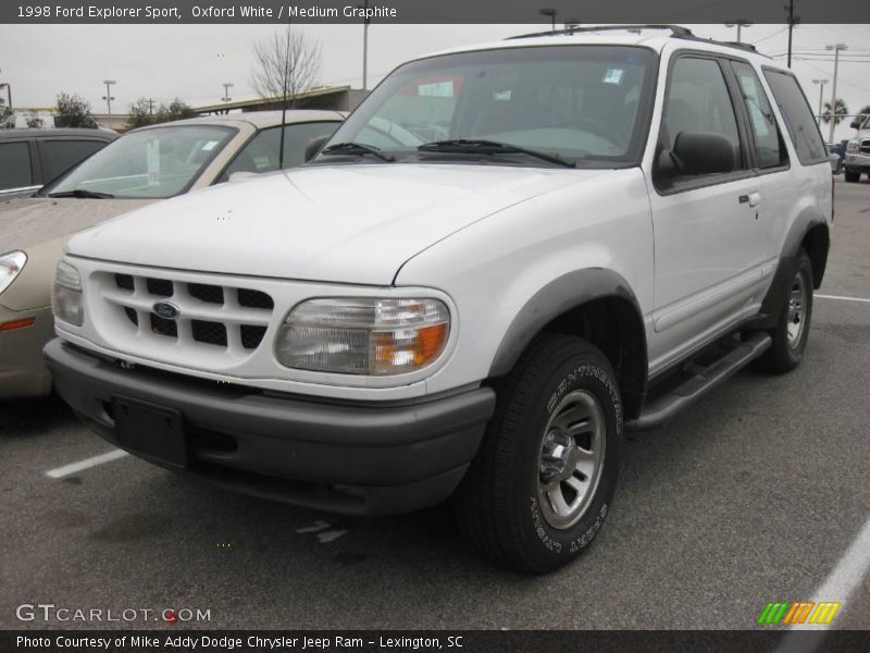 Oxford White / Medium Graphite 1998 Ford Explorer Sport
