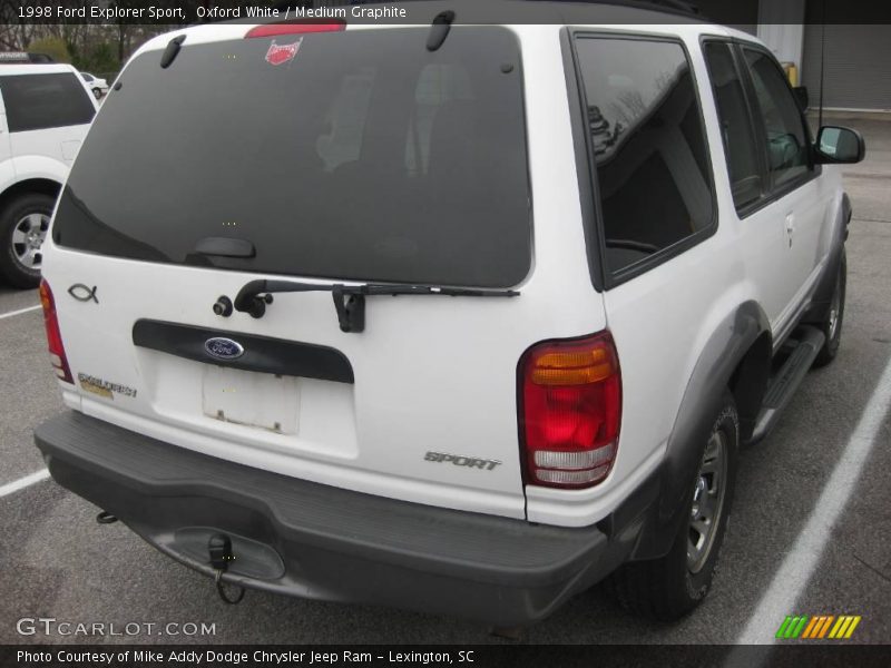 Oxford White / Medium Graphite 1998 Ford Explorer Sport