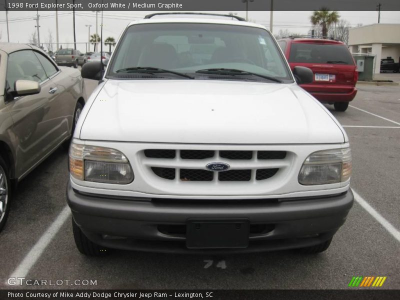Oxford White / Medium Graphite 1998 Ford Explorer Sport