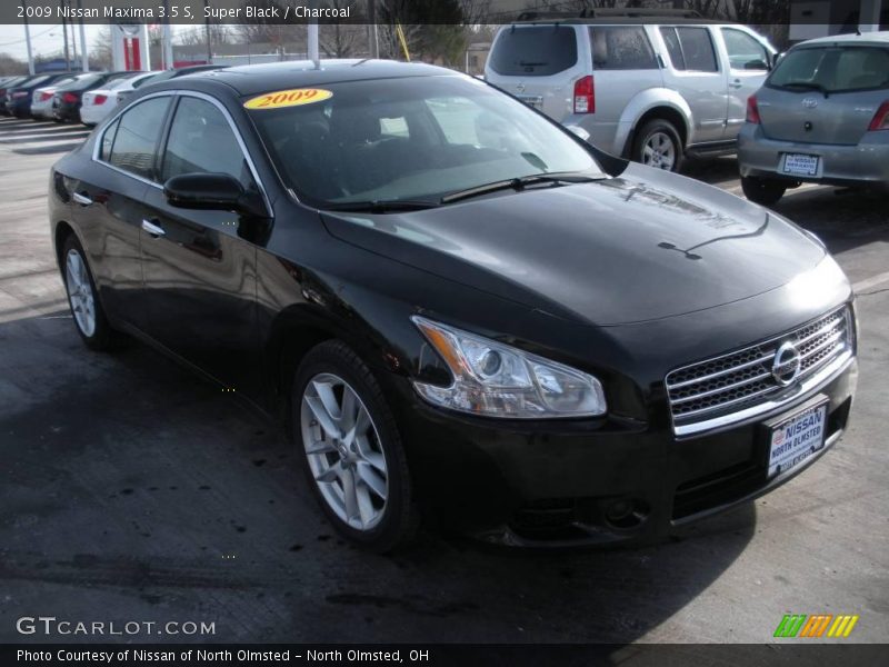 Super Black / Charcoal 2009 Nissan Maxima 3.5 S