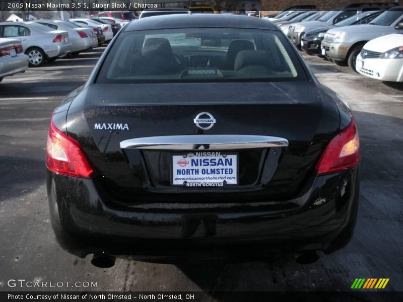 Super Black / Charcoal 2009 Nissan Maxima 3.5 S