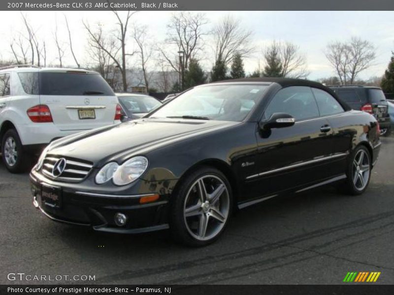 Black / Black 2007 Mercedes-Benz CLK 63 AMG Cabriolet