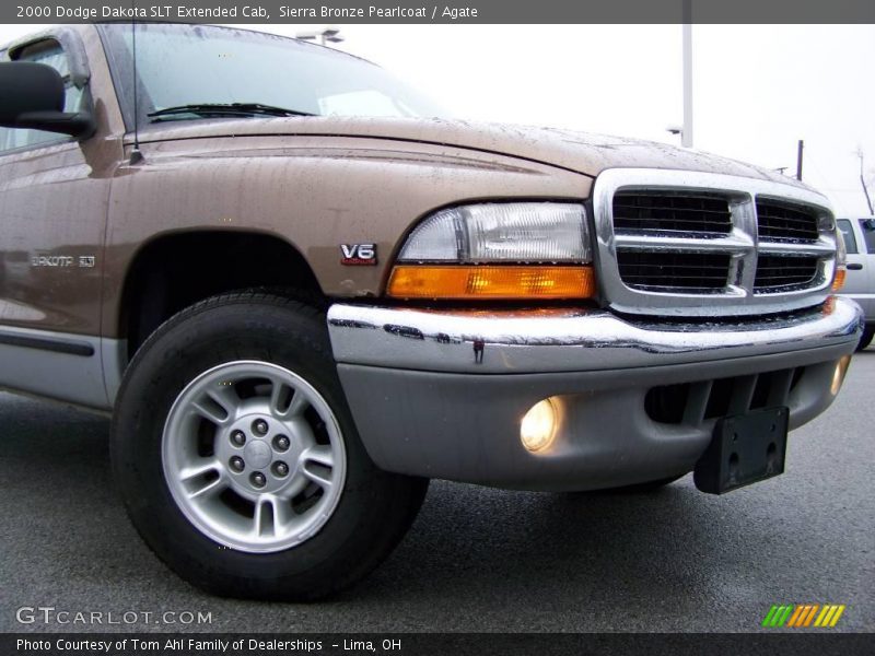 Sierra Bronze Pearlcoat / Agate 2000 Dodge Dakota SLT Extended Cab