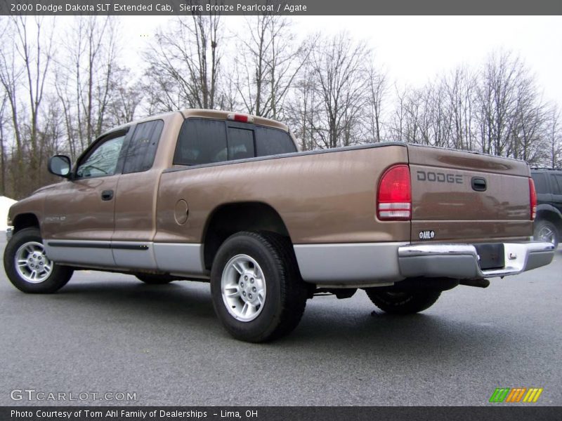 Sierra Bronze Pearlcoat / Agate 2000 Dodge Dakota SLT Extended Cab