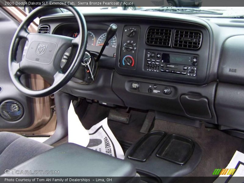 Sierra Bronze Pearlcoat / Agate 2000 Dodge Dakota SLT Extended Cab