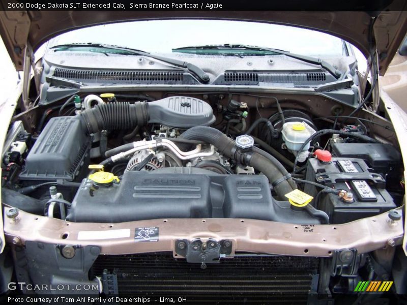 Sierra Bronze Pearlcoat / Agate 2000 Dodge Dakota SLT Extended Cab