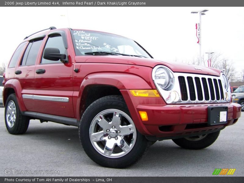 Inferno Red Pearl / Dark Khaki/Light Graystone 2006 Jeep Liberty Limited 4x4