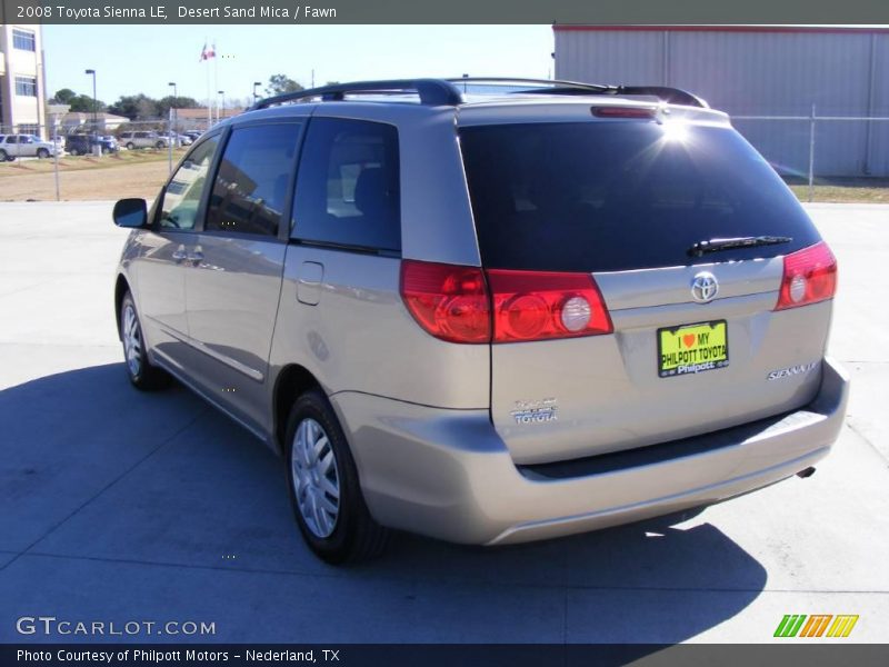 Desert Sand Mica / Fawn 2008 Toyota Sienna LE