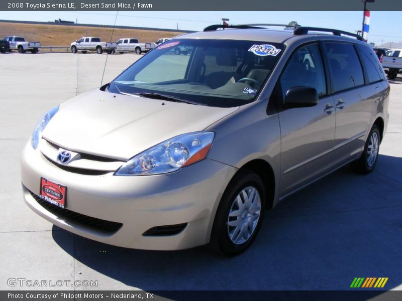 Desert Sand Mica / Fawn 2008 Toyota Sienna LE