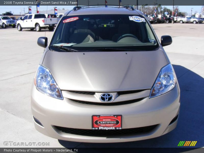 Desert Sand Mica / Fawn 2008 Toyota Sienna LE