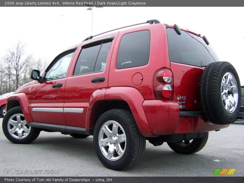 Inferno Red Pearl / Dark Khaki/Light Graystone 2006 Jeep Liberty Limited 4x4