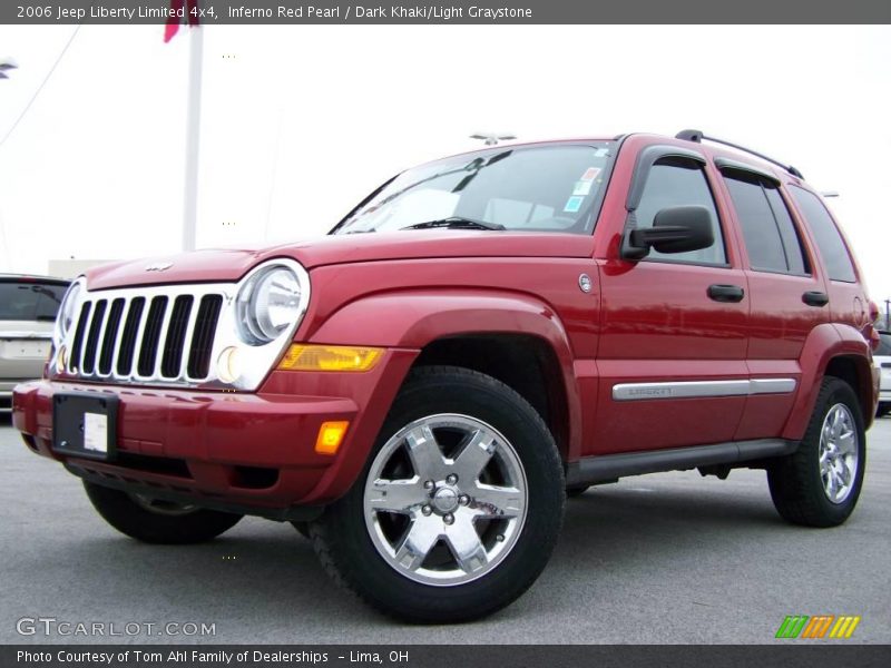 Inferno Red Pearl / Dark Khaki/Light Graystone 2006 Jeep Liberty Limited 4x4