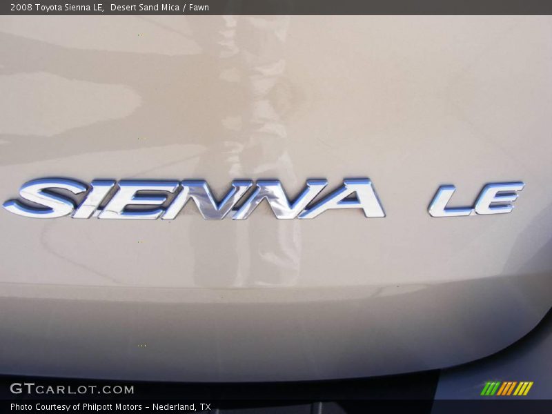 Desert Sand Mica / Fawn 2008 Toyota Sienna LE