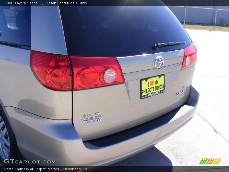 Desert Sand Mica / Fawn 2008 Toyota Sienna LE