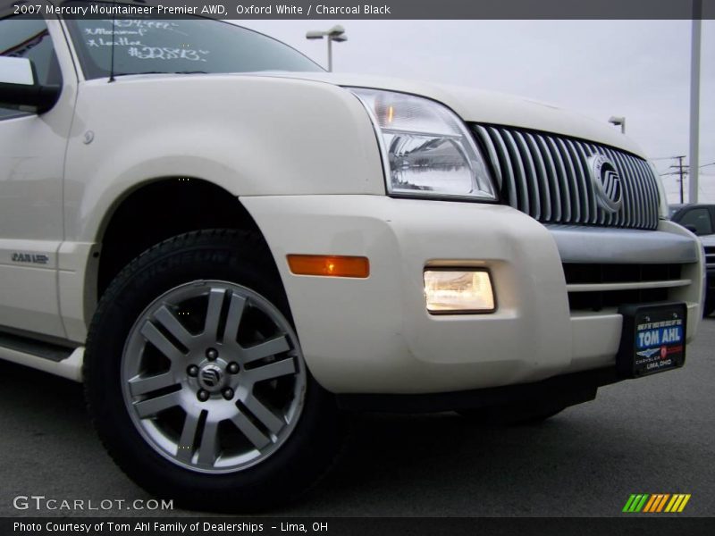 Oxford White / Charcoal Black 2007 Mercury Mountaineer Premier AWD