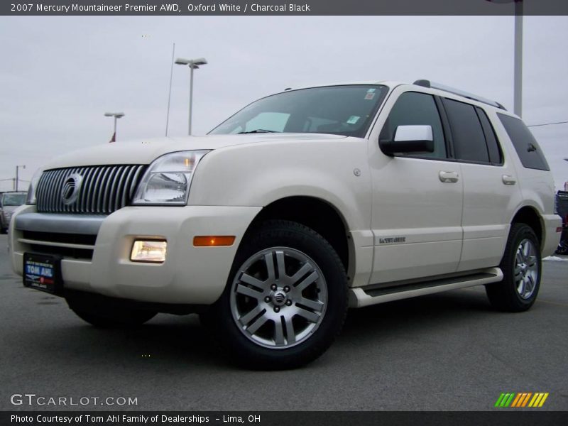 Oxford White / Charcoal Black 2007 Mercury Mountaineer Premier AWD