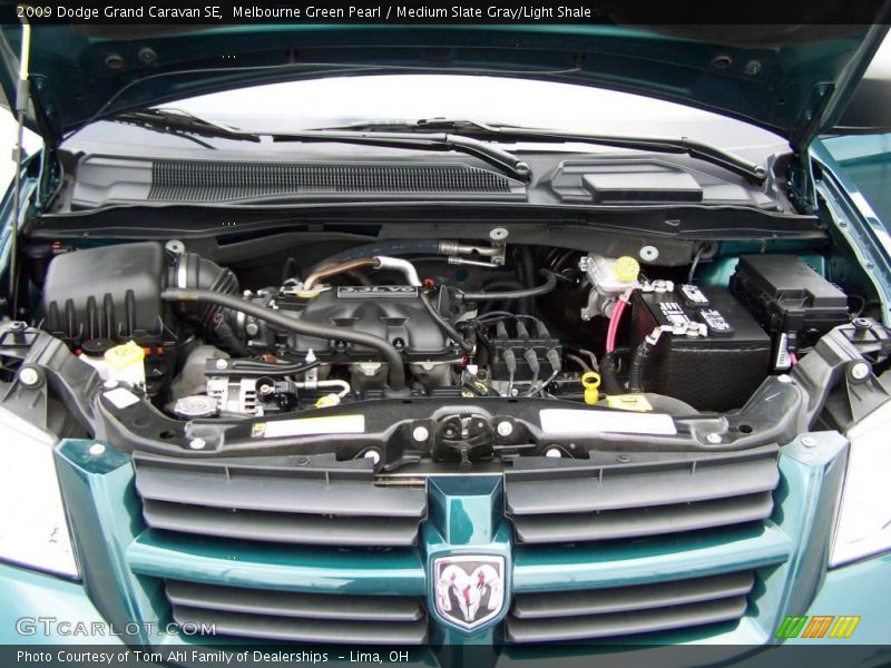 Melbourne Green Pearl / Medium Slate Gray/Light Shale 2009 Dodge Grand Caravan SE